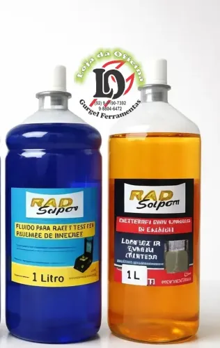Kit 1 litro fluido p/ provetas e 1 litro detergente p/ cuba ultrassonica -KITRAD