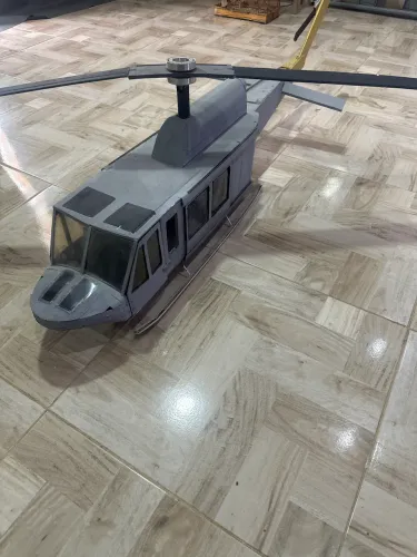 Helicóptero artesanal 1,30cm
