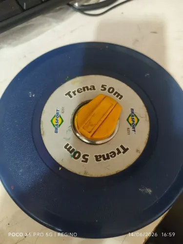 Trena fita métrica Brasfort 50 metros 