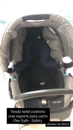 Vendo bebê conforto com suporte para carro