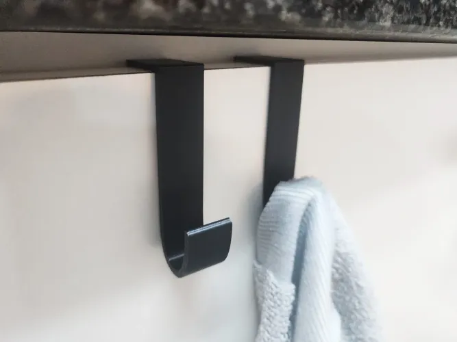 Kit 2 Ganchos cabide para Porta de Armário Cozinha  Pano de Prato
