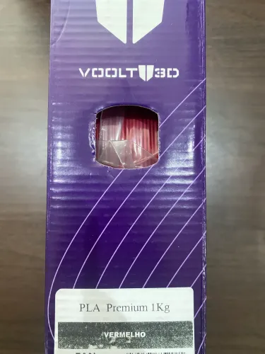 Filamento PLA Vermelho Sólido Voolt
