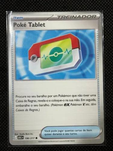 Carta Colecionavel Usada Pokemon Poke Tablet 198/217 (NM) Herois Excelsos
