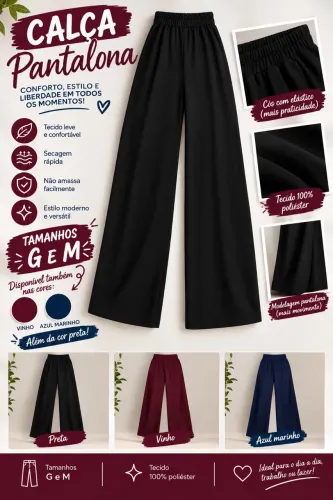 Calça pantalona