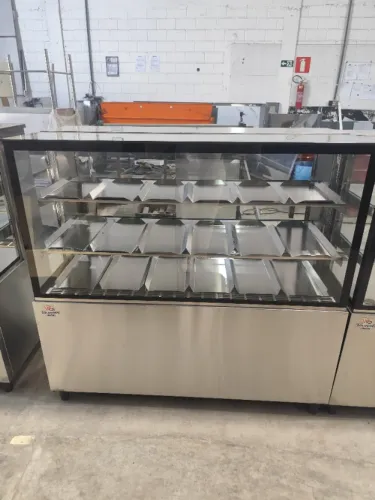 Vitrine estufa inox 1200×600×1250 (quente grande) 