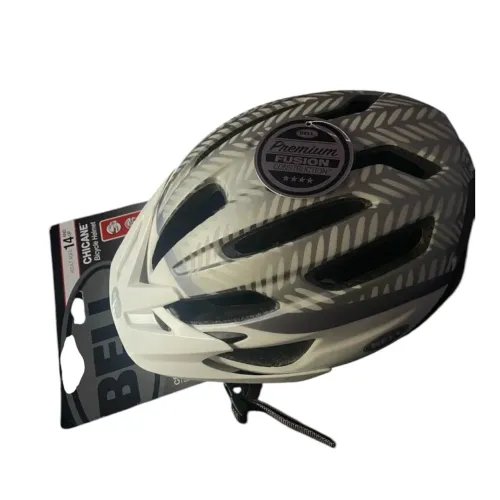Capacete Branco e cinza Bell novo