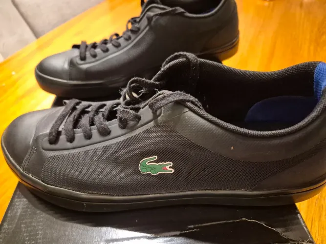 Tênis Lacoste Masculino Preto Original - Usado - Tam. 41