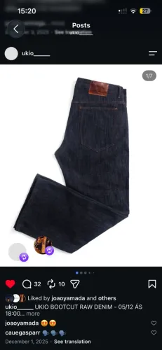 Ukio Bootcu Raw Denim 
