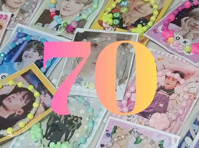 Mega kit de 70 pulseiras do BTS para fãs de kpoop