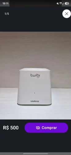 Repetidor Wi-Fi Intelbras Twibi Giga+ - 1 Unidade ou Kit com 3 Unidades