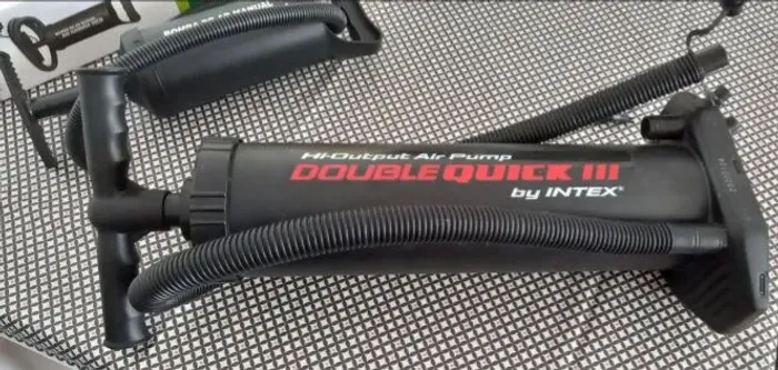 Bombas de ar manual para encher colchão inflável e outros objetos com 03 bicos