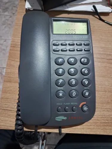 Telefone Fixo Santel Gama 600 - Com Identificador e Viva-voz