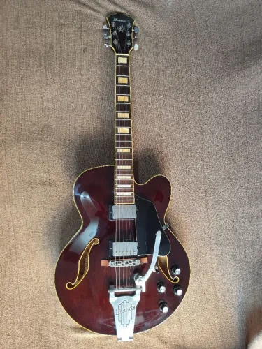 Guitarra Ibanez Semi acústica AFS 75T (cor vinho)
