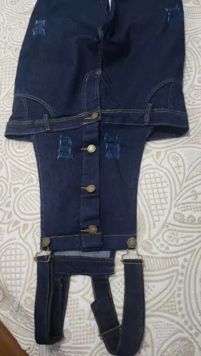 Macacao jeans novo nunca usado.