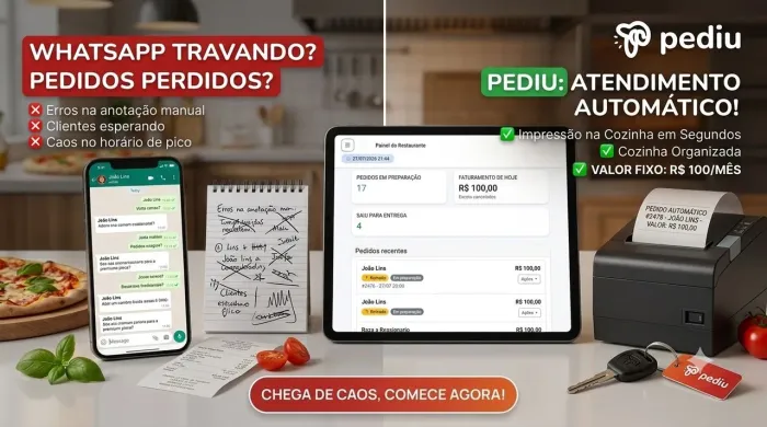 Sistema de Delivery para restaurante| pedidos ilimitados R$100 mensal