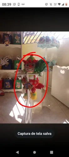 Pelúcias para decoração de festa.