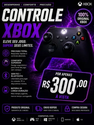 Controle Xbox Carbon Black