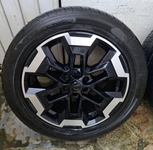 Rodas aro 20 Frontier Platinum 4 pneus novos 