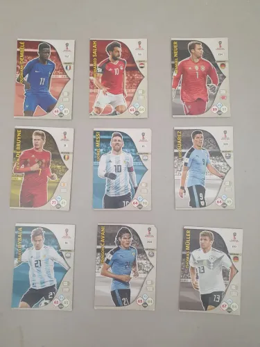 Lote Figurinhas Copa 2018 - Lionel Messi, Mohamed Salah, Luis Suárez e mais!
