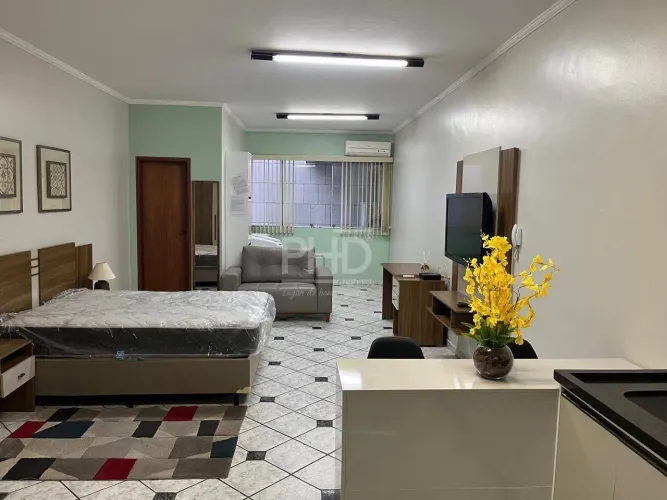 Studio mobiliado de 35 m² para locação no Centro de São Bernardo do Campo/SP
