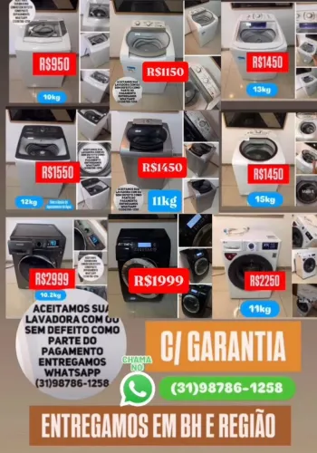 Máquina de Lavar e Lava e Seca C/ Garantia Entregamos