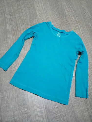 Blusa de manga comprida, malha canelada, Hering, 2 anos
