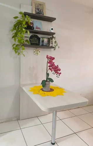 Mesa Com painel de parede 100% MDF
