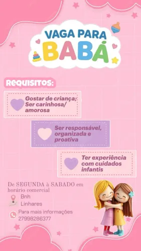 Contrata-se Babá