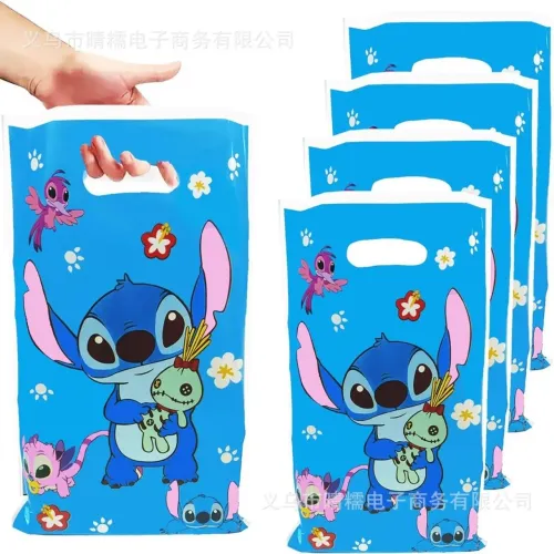 15 Sacolinhas Lembrancinha Surpresa Aniversário, Brindes - Stitch