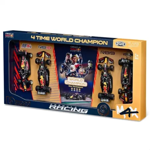 4 Carros F1 Red Bull Racing Max Verstappen 1:43 Burago