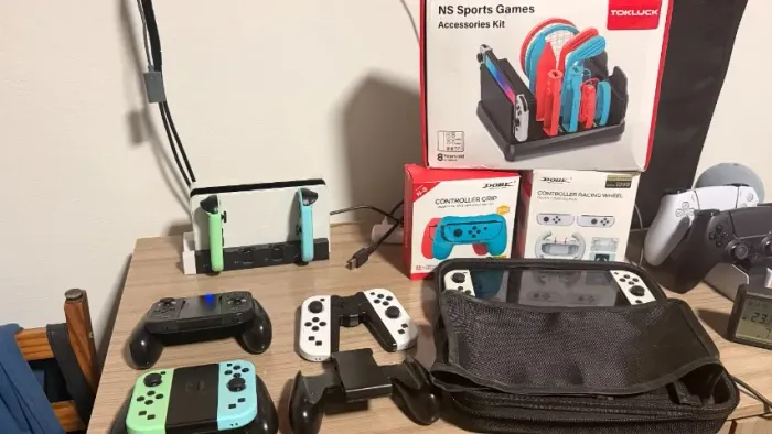 Nintendo Switch OLED desbloqueado Completo + Acessórios + Case