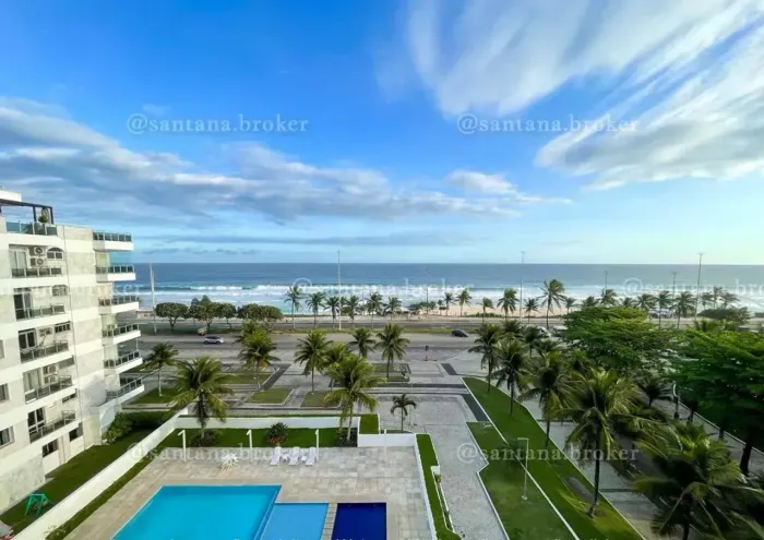 Praia da Barra da Tijuca - Vendo Cobertura 4 suítes, 294m² frontal mar