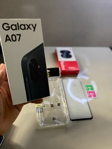 Galaxy A07 Novo na Caixa com Kit Completo de Brindes (Fone, Capa e Película)