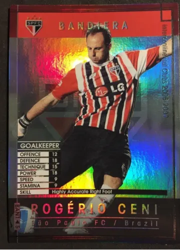 Card Rogério Ceni São Paulo - WCCF 2006-2007 Holográfico Bandiera