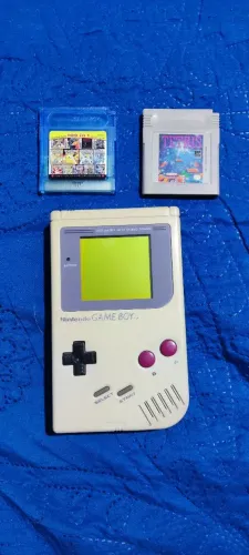 Game Boy Classic + cartucho 108 em 1 + Cartucho Tetris Original 