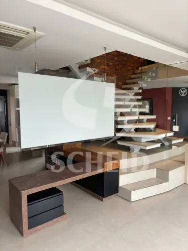 Apartamento para locação com 3 dorms mobiliado e 2 vagas