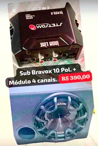 Sub Bravox e Modulo Stetson