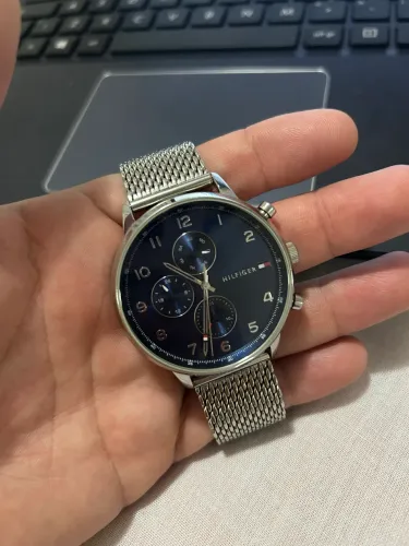 Relógio Tommu Hilfiger Leonardo Orig Silver Blue