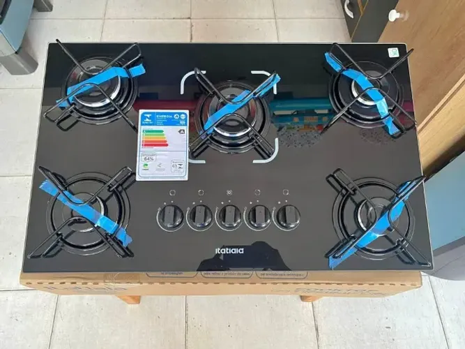 Cooktop Itatiaia Electra 5 Bocas Mesa de Vidro Temperado e Acendimento Superautomático