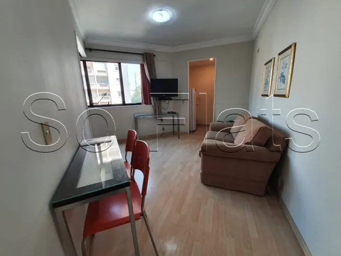 Flat no Jardins na Rua da Consolação disponível para locação com 32m² e 1 vaga
