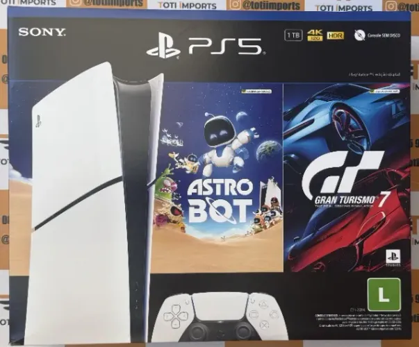 PlayStation 5 Slim 825GB Digital com 2 Jogos