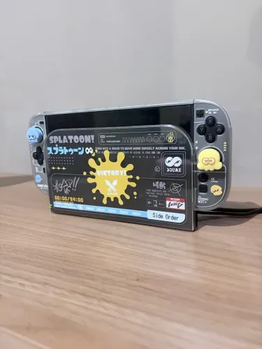 Nintendo switch 2 com cartão sd 256gb + case splatoon zerado