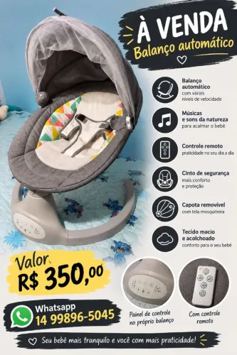 Balanço de bebê automático