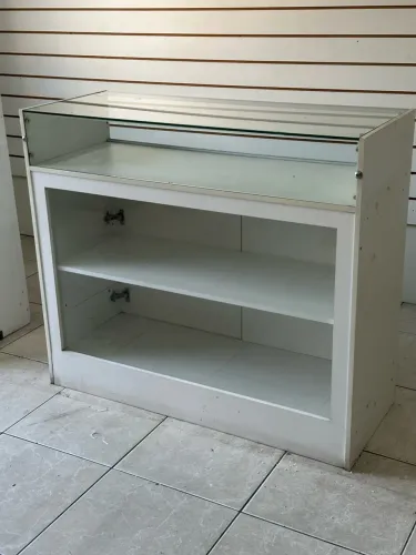 Balcão de vidro para comércio
