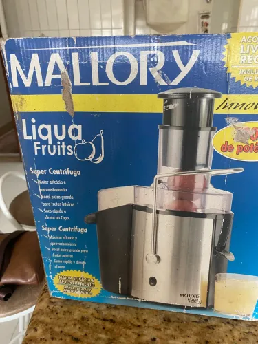 Centrífuga Alimentos Elétrica Juicer Suco Frutas 1500w Inox Cor Preto E Inox