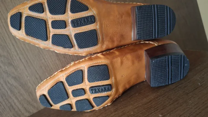 Bota de couro texana