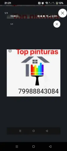 Pintor disponível chame no WhatsApp
