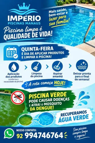 Piscina Verde em Manaus? Chame a Império Piscinas!