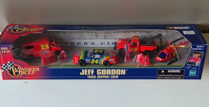 Miniatura Nascar Diorama Jeff Gordon Track Support Crew 1/64