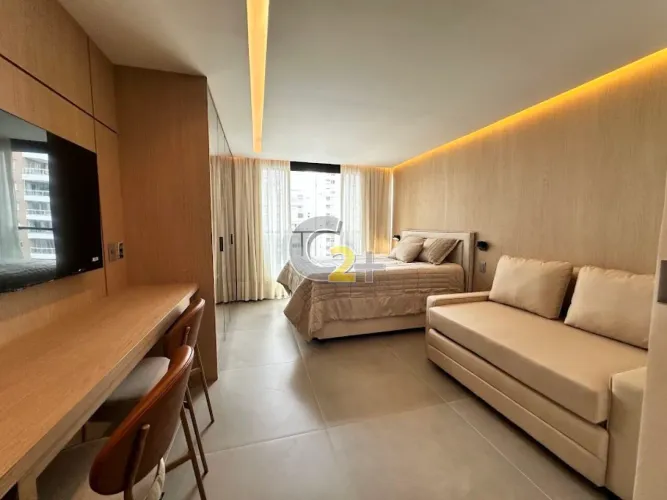 Apartamento Studio, locação, Itaim Bibi, 1 quarto, sem vaga , mobiliado
